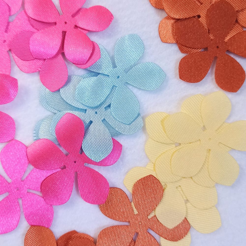 Flores de Tecido para montagem - Imagem 2