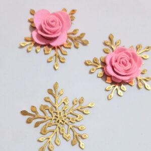 M40 - Aplique Miolo estrela para Flor - 5 unidades