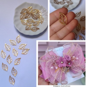 M58 - Recortes Apliques Folhas - 20 unidades